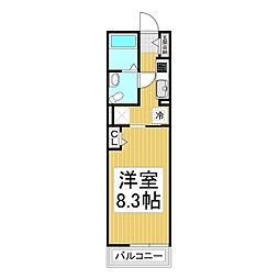 明和ハウス未来館 1階1Kの間取り