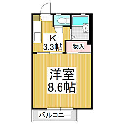間取図画像 1K