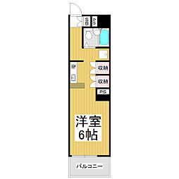 メゾン.フォンテーヌ 1Kの間取図画像