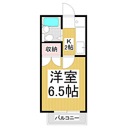 centiawest 1Kの間取図画像