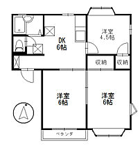 グローリィAOKI　C棟 C-201 ｜ 東京都西東京市北町6丁目6-20（賃貸アパート3DK・2階・46.37㎡） その2