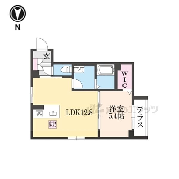 滋賀県長浜市室町(賃貸マンション1LDK・1階・43.68㎡)の写真 その2