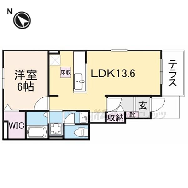 アビタシオン大藪 101｜滋賀県彦根市大藪町(賃貸アパート1LDK・1階・46.06㎡)の写真 その2