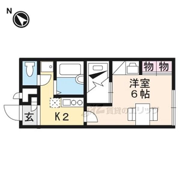 滋賀県守山市欲賀町(賃貸アパート1K・2階・23.18㎡)の写真 その2