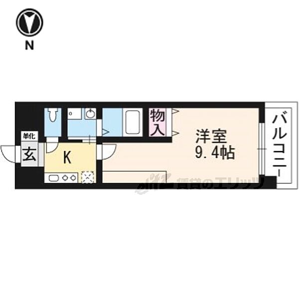 ブエナビスタ南草津 202｜滋賀県草津市野路東３丁目(賃貸マンション1K・2階・26.60㎡)の写真 その2