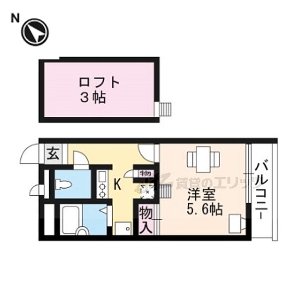 レオパレス琵琶湖 302｜滋賀県大津市松本2丁目(賃貸アパート1K・3階・20.28㎡)の写真 その2