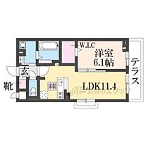 滋賀県大津市一里山2丁目（賃貸アパート1LDK・1階・41.88㎡） その2