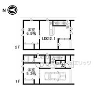 滋賀県大津市瀬田三丁目（賃貸テラスハウス2LDK・2階・73.69㎡） その2