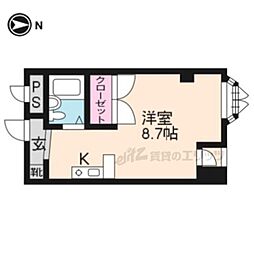 パークショアセタ 1Kの間取図画像
