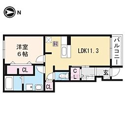 間取図画像 1LDK
