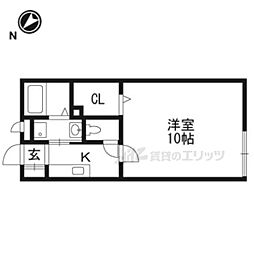 ロズウェル 1Kの間取図画像