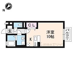 シャルマン ワンルームの間取図画像