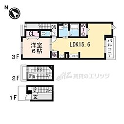 ルートメゾン 1LDKの間取図画像