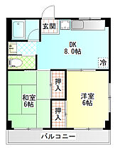 城山西野ビル 401 ｜ 神奈川県小田原市城山３丁目（賃貸マンション2DK・4階・42.39㎡） その2