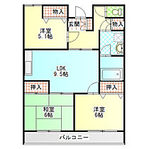 アールコート椙 202 ｜ 神奈川県小田原市蓮正寺（賃貸マンション3LDK・2階・73.95㎡） その2