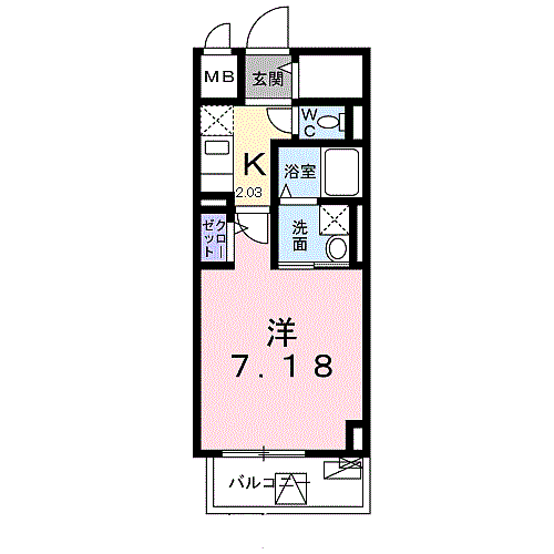 クレスト　中六 802｜神奈川県小田原市浜町１丁目(賃貸マンション1K・8階・26.91㎡)の写真 その2