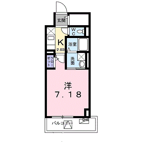 クレスト　中六 704｜神奈川県小田原市浜町１丁目(賃貸マンション1K・7階・26.91㎡)の写真 その2