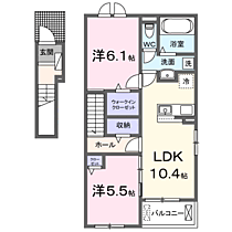 グリーンテラスＢ 201 ｜ 神奈川県足柄上郡大井町金子詳細未定（賃貸アパート2LDK・2階・56.12㎡） その2