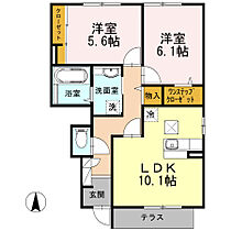 サンフローラ　Ｂ棟 105 ｜ 神奈川県小田原市清水新田（賃貸アパート2LDK・1階・56.74㎡） その2