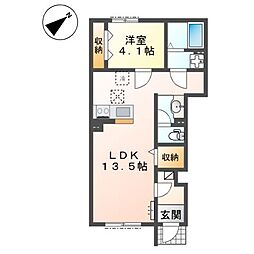 レアモンデ 1LDKの間取図画像