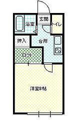 間取図画像 1K