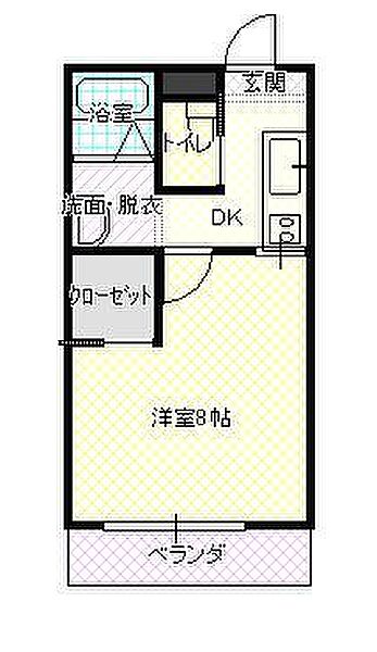 山形県山形市小白川町1丁目(賃貸マンション1K・3階・28.00㎡)の写真 その2