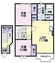 山形県山形市江南2丁目（賃貸アパート2LDK・2階・60.19㎡） その2