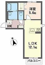 山形県山形市江俣3丁目（賃貸アパート1LDK・1階・42.69㎡） その2