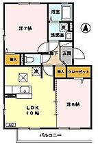 山形県山形市元木1丁目（賃貸アパート2LDK・2階・52.54㎡） その2