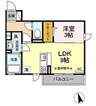 山形県山形市鈴川町4丁目（賃貸アパート1LDK・2階・32.67㎡） その2