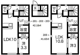 山形県山形市青田2丁目（賃貸アパート1LDK・2階・41.65㎡） その2