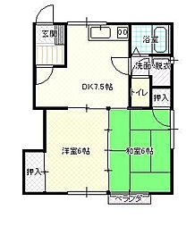 間取図画像 2DK