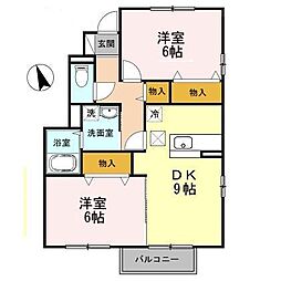 間取図画像 2LDK