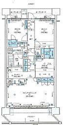 JR奥羽本線 山形駅 十日町紅の蔵前下車 徒歩3分の賃貸マンション 15階3LDKの間取り