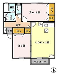 間取図画像 2LDK