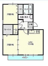 間取図画像 2LDK