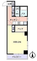 IGビル 1Kの間取図画像