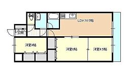 シティスケープ朝日プラザ山形中央 3LDKの間取図画像