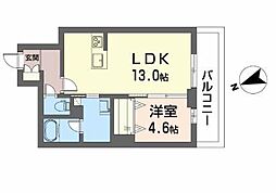 山形市十日町4丁目マンション 1LDKの間取図画像