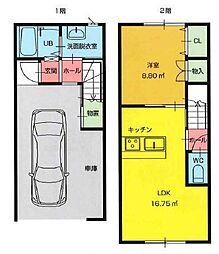inSTYLE高堂 1LDKの間取図画像