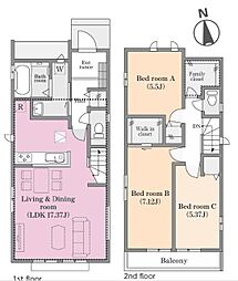物件画像 全3棟／C号棟　家族で使えるファミリークローゼット