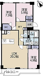 間取図画像 3LDK