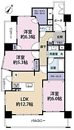 レクセルマンション南行徳 3LDKの間取図画像