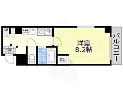 プラージュ氷室 1Kの間取図画像