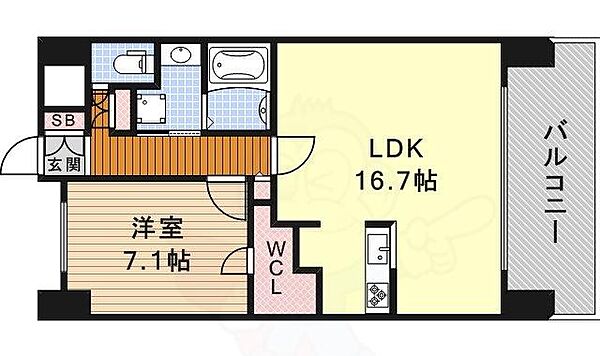 愛知県名古屋市中川区山王１丁目(賃貸マンション1LDK・2階・53.46㎡)の写真 その2