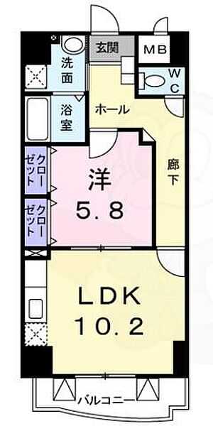 愛知県名古屋市中区金山２丁目(賃貸マンション1LDK・4階・45.12㎡)の写真 その2