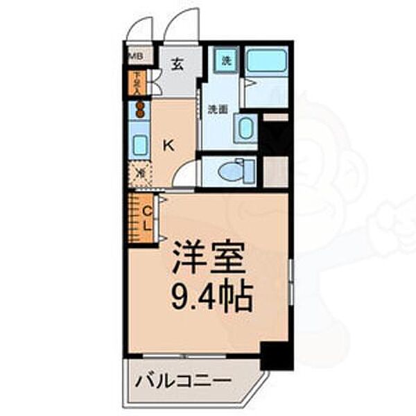 愛知県名古屋市瑞穂区牛巻町(賃貸マンション1K・11階・31.00㎡)の写真 その2