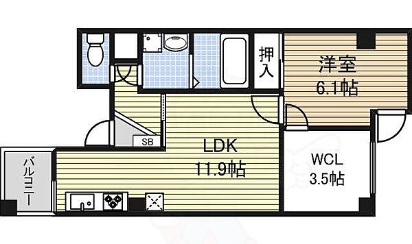 愛知県名古屋市中区丸の内３丁目(賃貸マンション1SLDK・3階・47.26㎡)の写真 その2