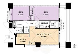 愛知県名古屋市中村区名駅５丁目33番21号（賃貸マンション2LDK・19階・70.30㎡） その2