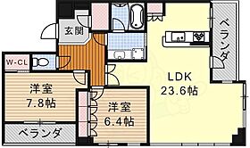 愛知県名古屋市熱田区六野１丁目2番21号（賃貸マンション2LDK・21階・85.68㎡） その2